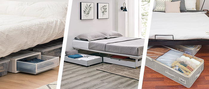 12 Clever Ways to Create Under-Bed Storage: Closet Solutions, IKEA Office Storage